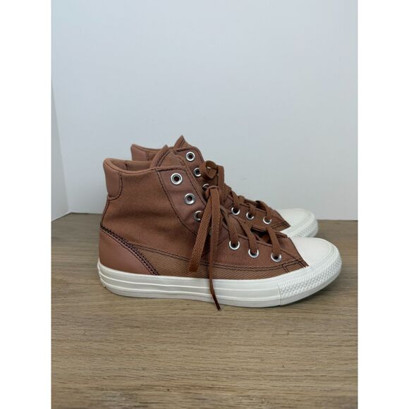 Converse Women's Size 7 Brown Chuck Taylor All Star Patchwork Sneakers Shoes - Picture 5 of 13